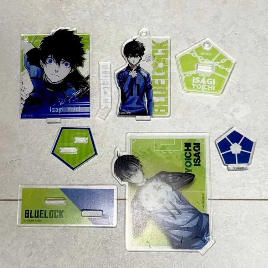 [BUNJANG] Blue Lock Isagi Yoichi Acrylic Stand Bundle Set / 일괄) 블루 아크릴스탠드 이사기 요이치 애니플러스 원화전