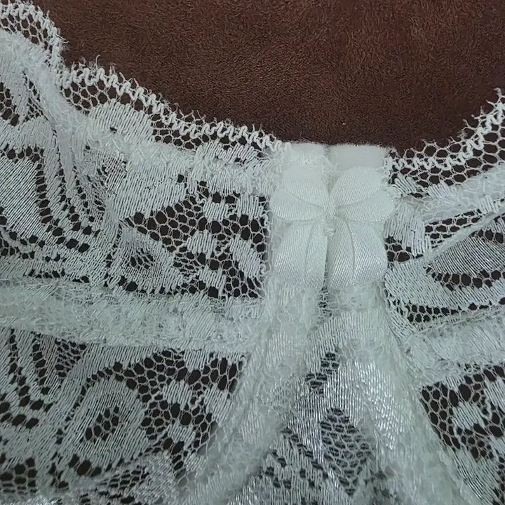 [BUNJANG] White Lace Bra / 화이트 레이스 브라