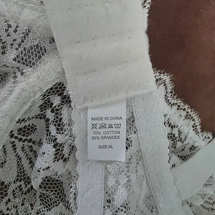 [BUNJANG] White Lace Bra / 화이트 레이스 브라