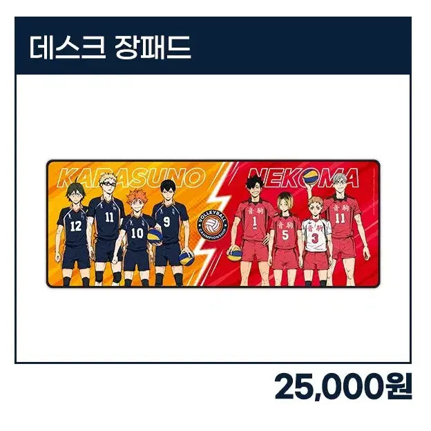 [BUNJANG] Haikyuu Karasuno vs Nekoma Desk Pad / 하이큐 쓰레기장의 결전 데스크 장패드 판매
