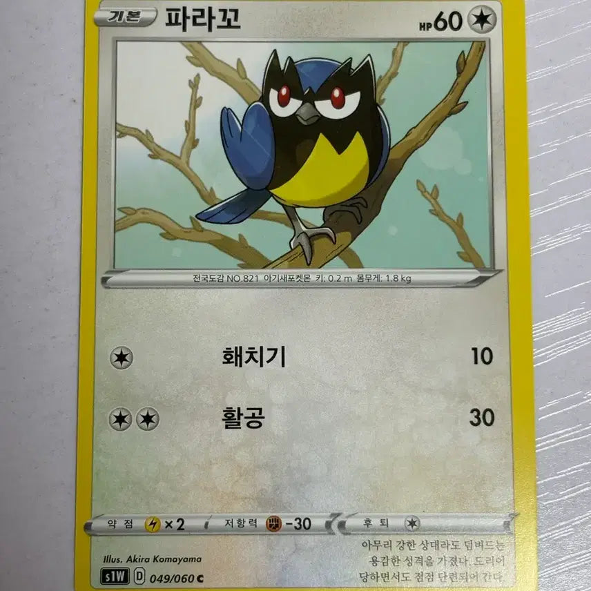 [BUNJANG] Pokemon Parrako Card / [귀여운 포켓몬카드] 파라꼬