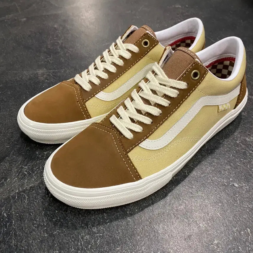 [BUNJANG] Vans Skate Old Skool Nubuck Canvas Brown Sneakers / (275) 반스 스케이트 올드스쿨 누벅 캔버스 브라운
