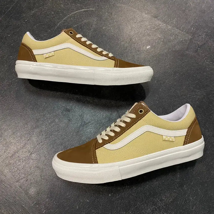 [BUNJANG] Vans Skate Old Skool Nubuck Canvas Brown Sneakers / (275) 반스 스케이트 올드스쿨 누벅 캔버스 브라운