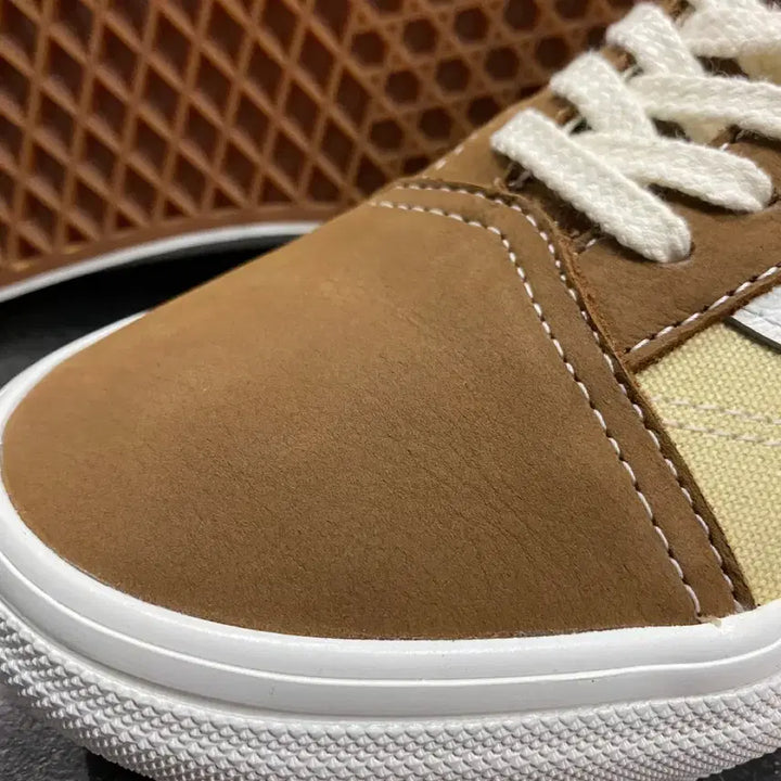 [BUNJANG] Vans Skate Old Skool Nubuck Canvas Brown Sneakers / (275) 반스 스케이트 올드스쿨 누벅 캔버스 브라운