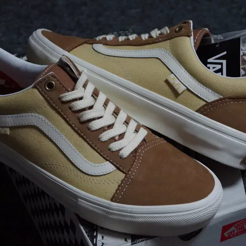 [BUNJANG] Vans Skate Old Skool Nubuck Canvas Brown Sneakers / (275) 반스 스케이트 올드스쿨 누벅 캔버스 브라운