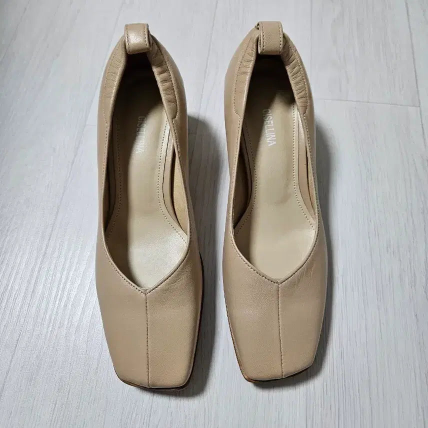 [BUNJANG] Handmade Natural Lambskin Pumps Beige 225 / (새상품)천연양가죽 수제화 펌프스 베이지 225