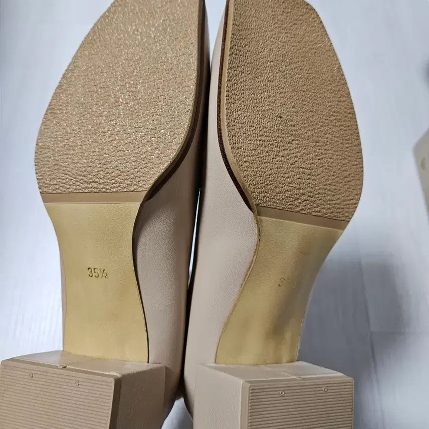 [BUNJANG] Handmade Natural Lambskin Pumps Beige 225 / (새상품)천연양가죽 수제화 펌프스 베이지 225