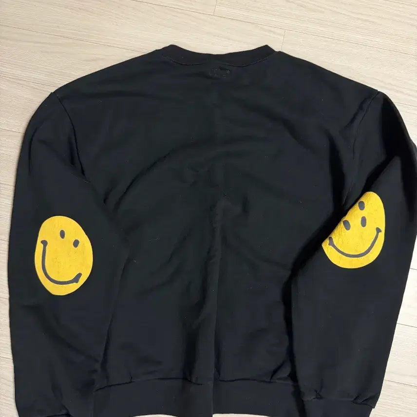 [BUNJANG] KAPITAL Black Smile Print Sweatshirt / [4] KAPITAL 블랙 스타일 맨투맨