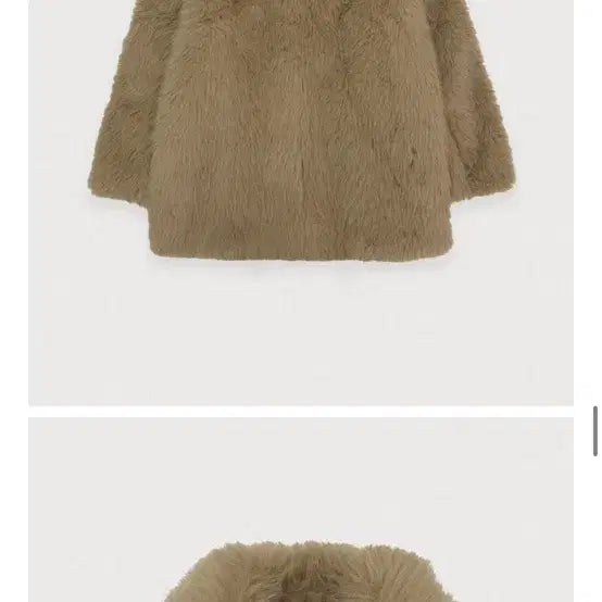 [BUNJANG] Poeto Beige Fur Jacket / 포에토 퍼 자켓