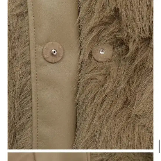 [BUNJANG] Poeto Beige Fur Jacket / 포에토 퍼 자켓