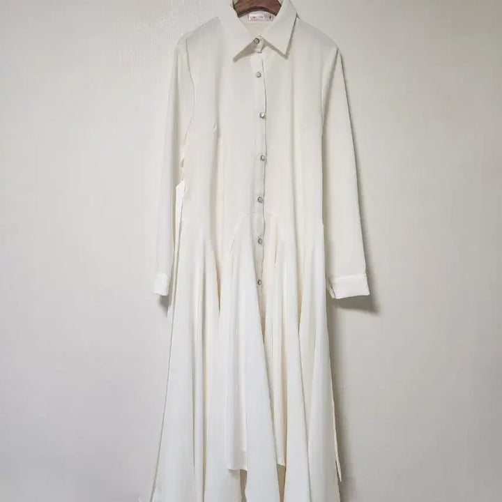 [BUNJANG] Trench Style Asymmetrical Collar Dress / 트렌치형 언발 카라 원피스 s~M