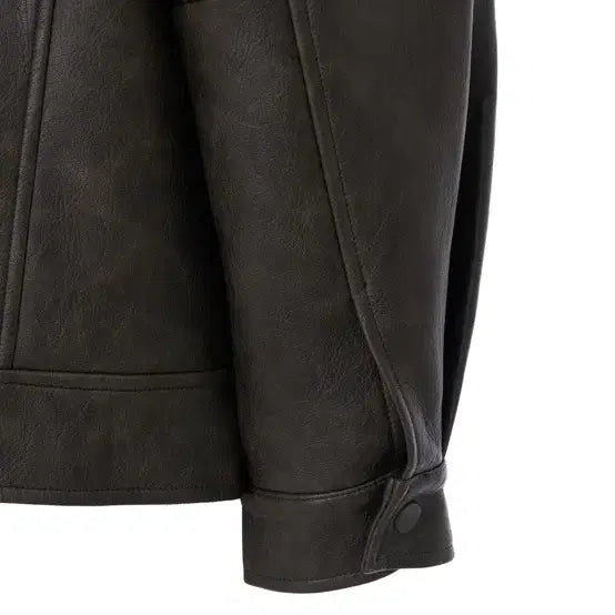 [BUNJANG] Pale Jade Brown Leather Jacket / 페일제이드 브라운 레더 자켓