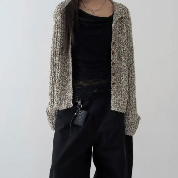 [BUNJANG] Rowere Bocashi Collar Cardigan / 로웨어 가디건