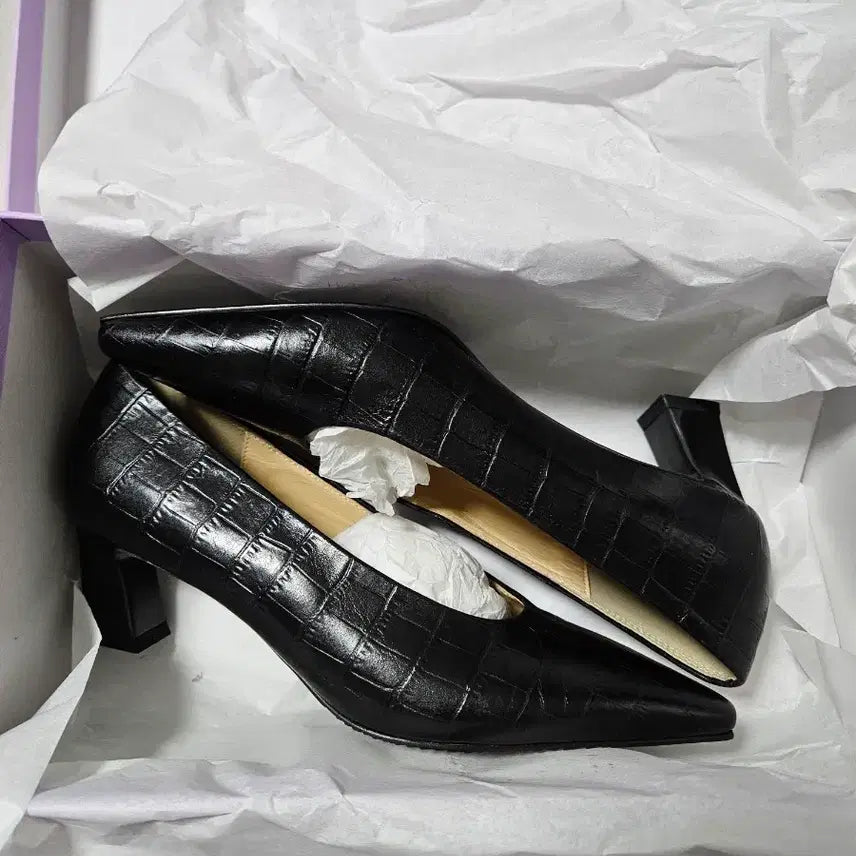 [BUNJANG] Handmade Leather Pumps 230mm / (새상품)천연소가죽 수제화 펌프스 블랙 230사이즈