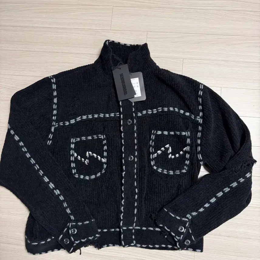 [BUNJANG] Neighborhood x PIGALLE PG1 Savage Knit Jacket / [L] 네이버후드 x 핀가린 PG1 세비지 니트
