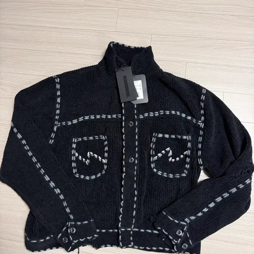 [BUNJANG] Neighborhood x PIGALLE PG1 Savage Knit Jacket / [L] 네이버후드 x 핀가린 PG1 세비지 니트