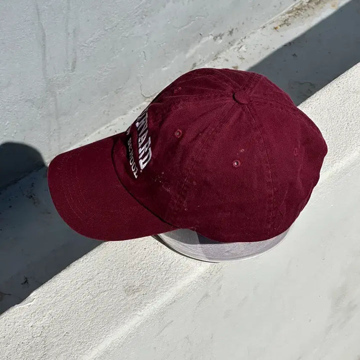 [BUNJANG] Harvard Law School Burgundy Ball Cap / [M] 하버드 로스쿨 버건디 볼캡 모자