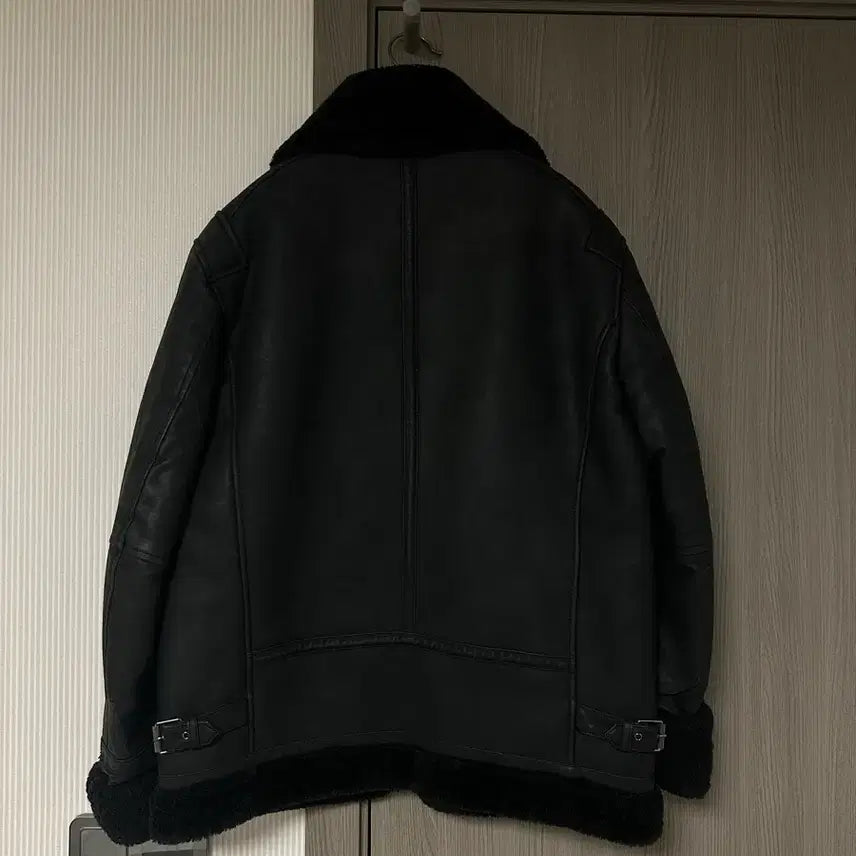 [BUNJANG] ZARA Black Faux Shearling Jacket / 자라 블랙 무스탕 자켓