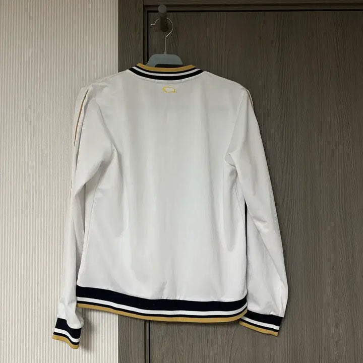 [BUNJANG] Seven Dials White Stripe Zip-up Jacket / 세븐다이얼스 화이트 스트라이프 집업