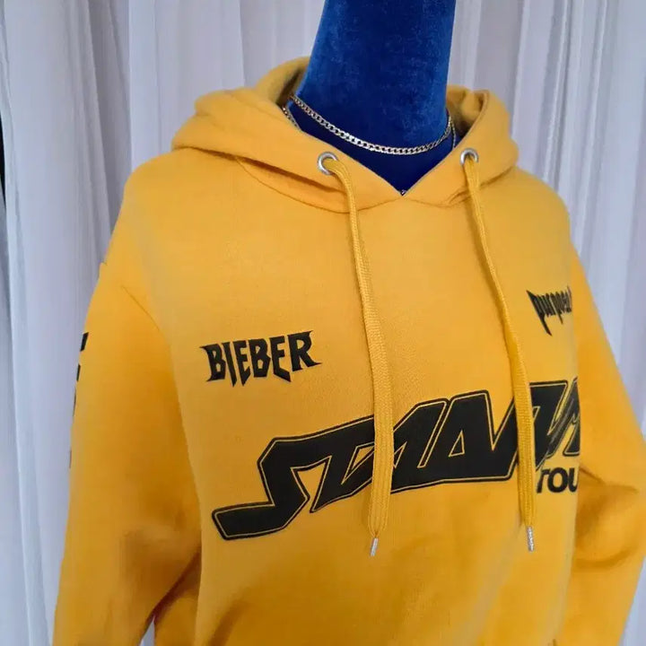[BUNJANG] H&amp;M Justin Bieber Yellow Hoodie / H&amp;M과 저스틴 비버 콜라보 후드티