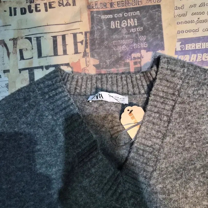 [BUNJANG] ZARA V-neck Knit Sweater / 자라 브이넥 니트