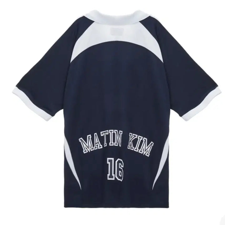 [BUNJANG] Matinkim Sporty Track Jersey Top Navy / (OS) 마뗑킴 스포티 트랙 져지 탑 네이비