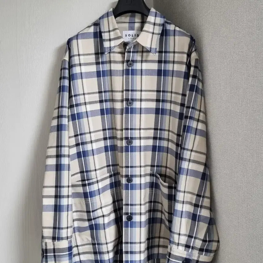 [BUNJANG] Solid Homme Checkered Shirt / 솔리드옴므 체크셔츠