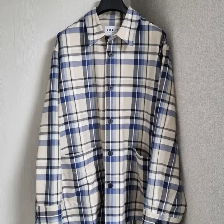 [BUNJANG] Solid Homme Checkered Shirt / 솔리드옴므 체크셔츠