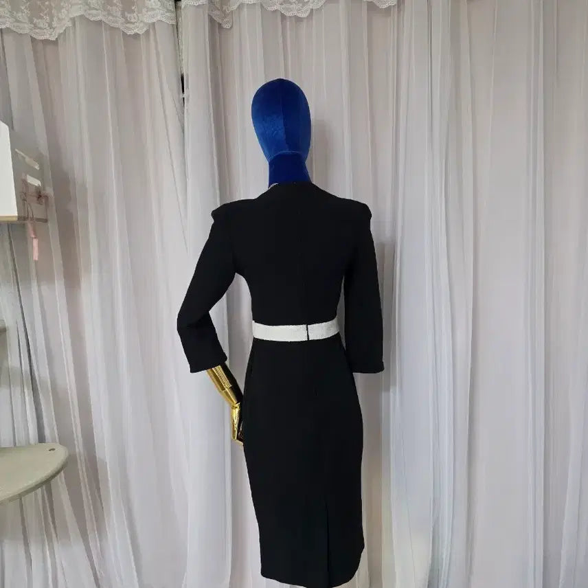 [BUNJANG] Dry Flower Black Color Block Dress / Dry Flower 브랜드의 블랙 배색 원피스
