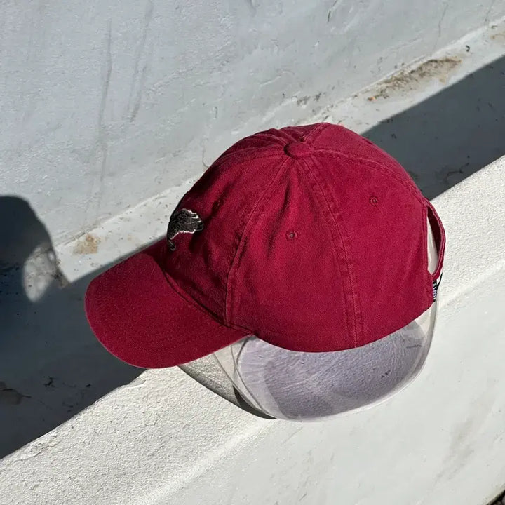 [BUNJANG] American Eagle Burgundy Ball Cap / [F] 아메리칸이글 다크레드 볼캡 모자 독수리 자수