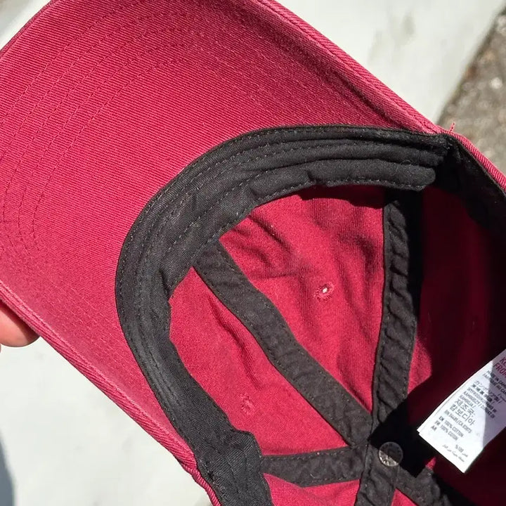 [BUNJANG] American Eagle Burgundy Ball Cap / [F] 아메리칸이글 다크레드 볼캡 모자 독수리 자수