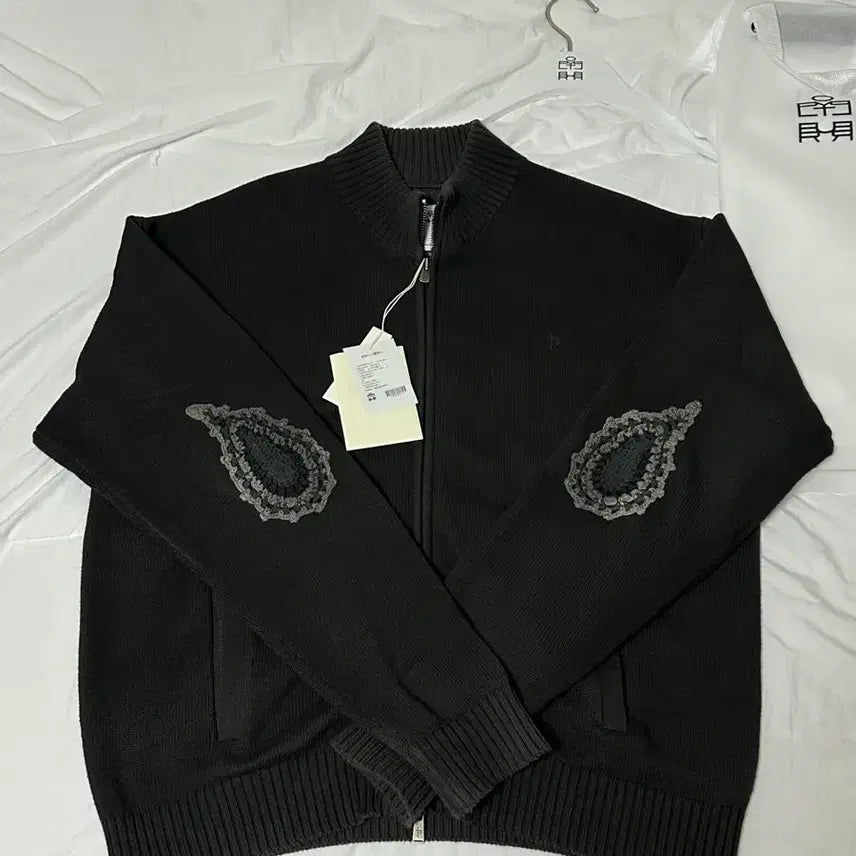[BUNJANG] Polytelu Track Knit Zip-up Charcoal / [3]폴리테루 트랙 니트 집업 차콜