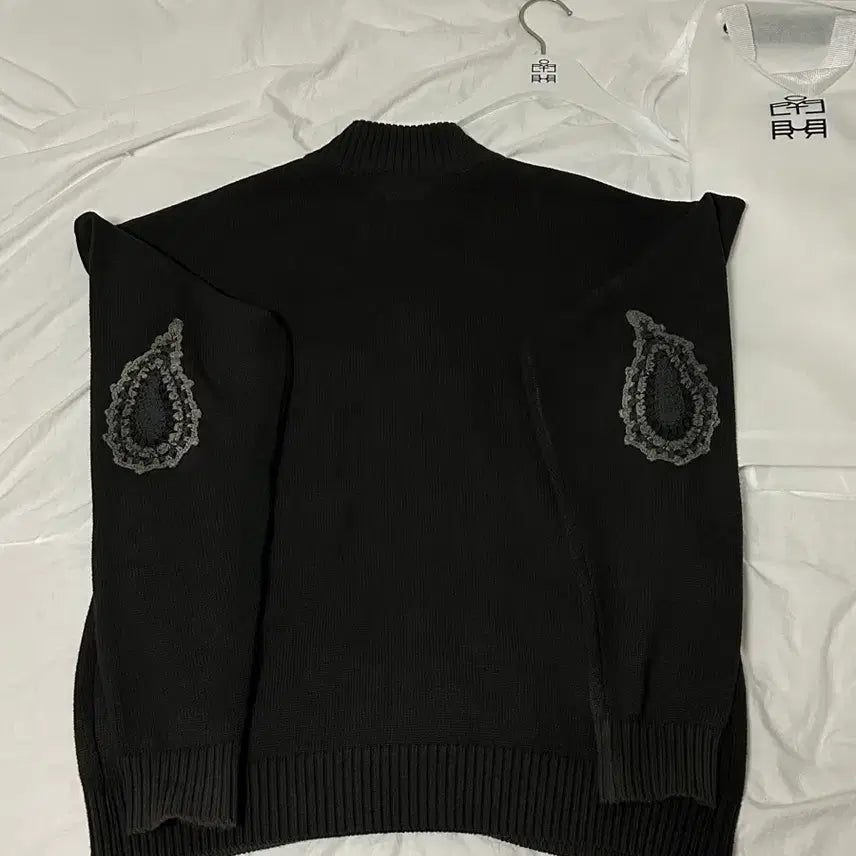 [BUNJANG] Polytelu Track Knit Zip-up Charcoal / [3]폴리테루 트랙 니트 집업 차콜