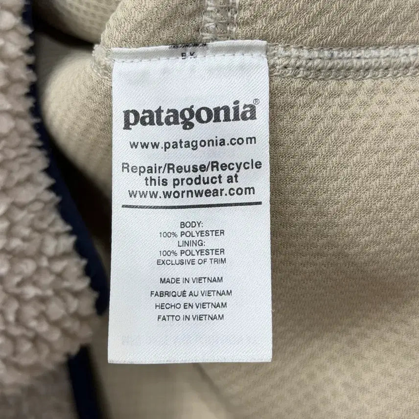 [BUNJANG] Patagonia Classic Retro-X Fleece Jacket Natural 2XL / 파타고니아 클래식 레트로X 플리스 후리스 자켓 내츄럴 2XL