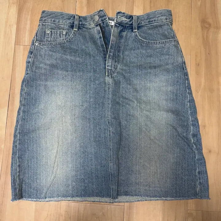 [BUNJANG] Vintage Denim Midi Skirt / 빈티지 데님 미디스커트