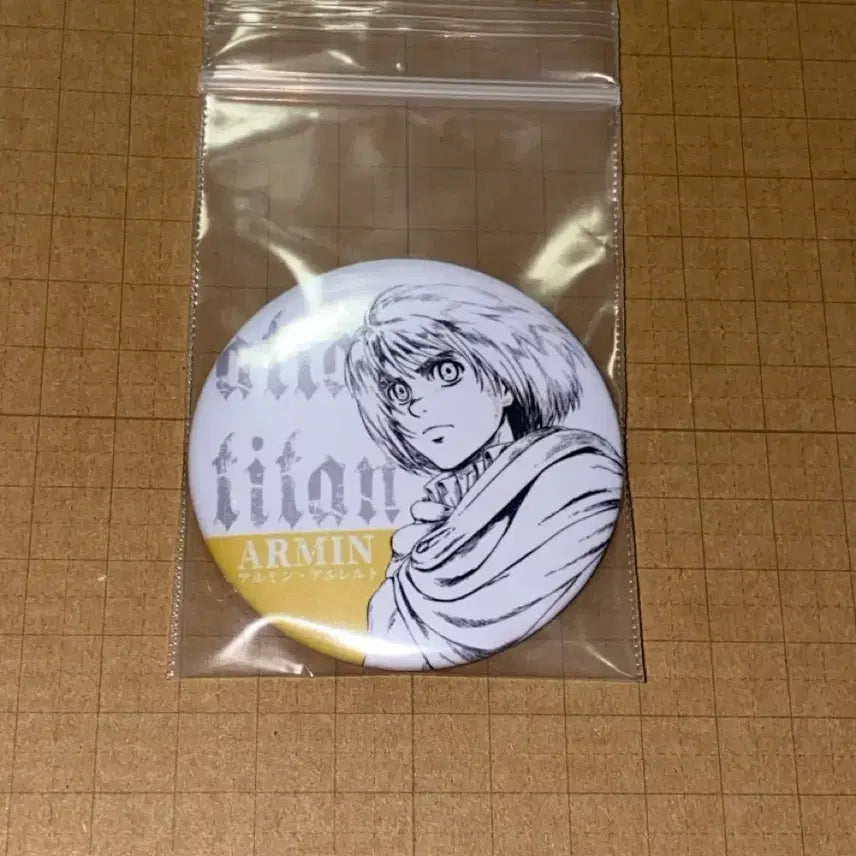 [BUNJANG] Attack on Titan Wit Studio Original Illustration Cat Badges Set / [일괄] 진격의 거인 위트 원화 캣뱃지 5종 세트 _에렌아르민쟝엘빈리바이