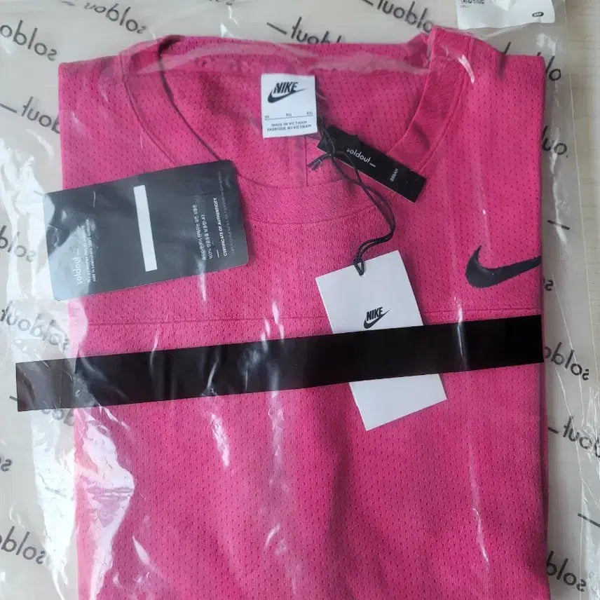 [BUNJANG] Nike x Stussy Long Sleeve Top - Pink / [XL]나이키 x 스투시 탑 롱슬리브  핑크