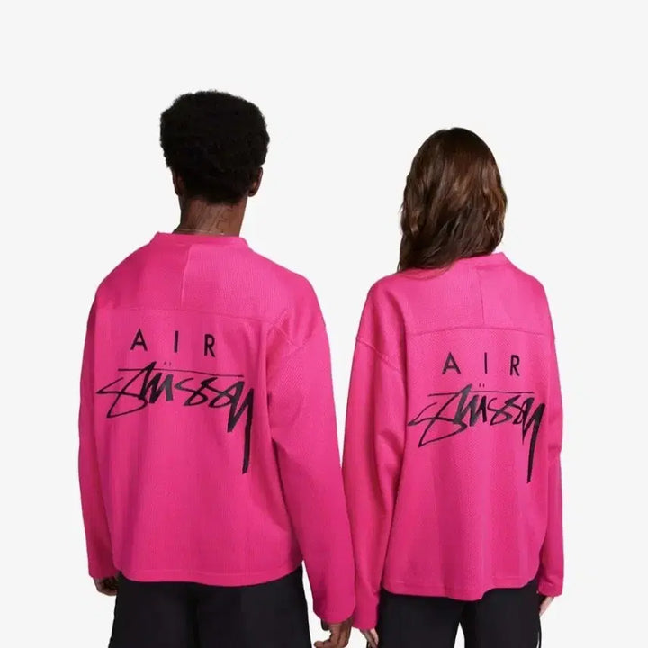 [BUNJANG] Nike x Stussy Long Sleeve Top - Pink / [XL]나이키 x 스투시 탑 롱슬리브  핑크
