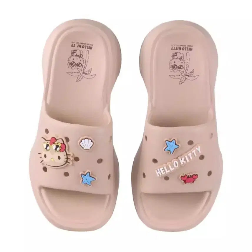 [BUNJANG] Hello Kitty Tanning Kitty Summer Crocs / 헬로키티 태닝키티 여름 크록스