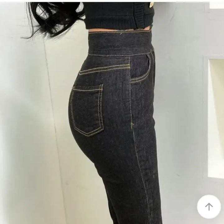 [BUNJANG] High Waist Raw Denim Bootcut Jeans (S) / 하이웨스트 생지 데님 부츠컷 S