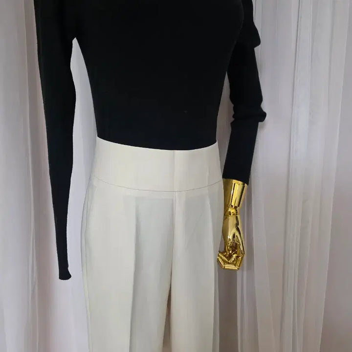 [BUNJANG] Ivory Pleated Slacks / 아이보리 핀턱 슬랙스