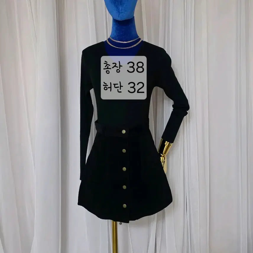 [BUNJANG] Black Corduroy Mini Skirt / 검정색 코듀로이 미니스커트