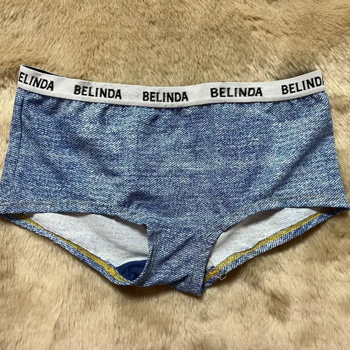 [BUNJANG] Belinda Denim Pattern Panties / 벨린다라인 데님 패턴 팬티 중고