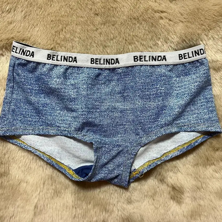 [BUNJANG] Belinda Denim Pattern Panties / 벨린다라인 데님 패턴 팬티 중고
