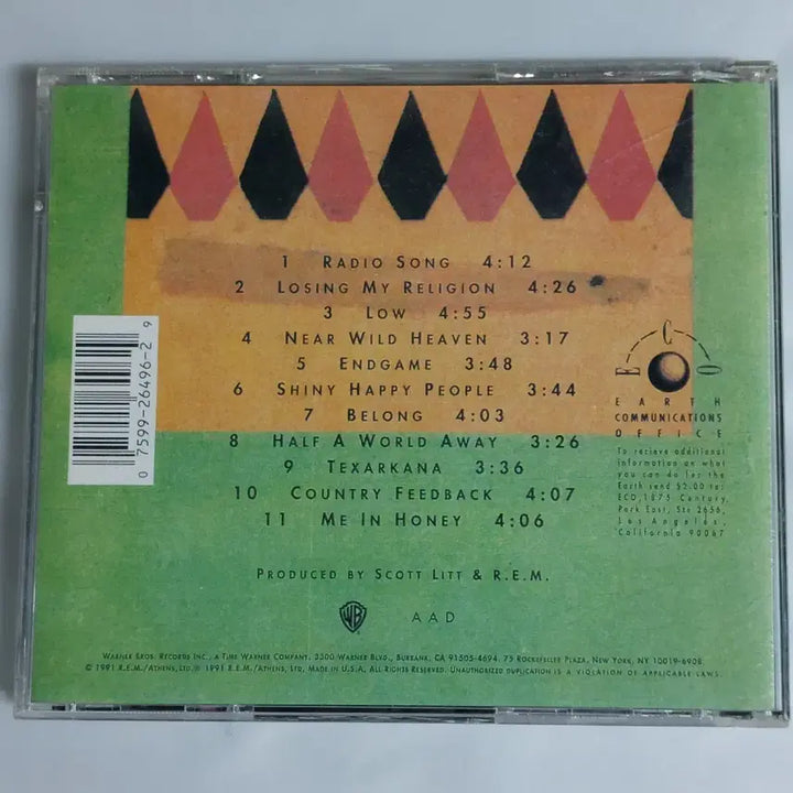 [BUNJANG] R.E.M Out of Time CD / R.E.M (cd