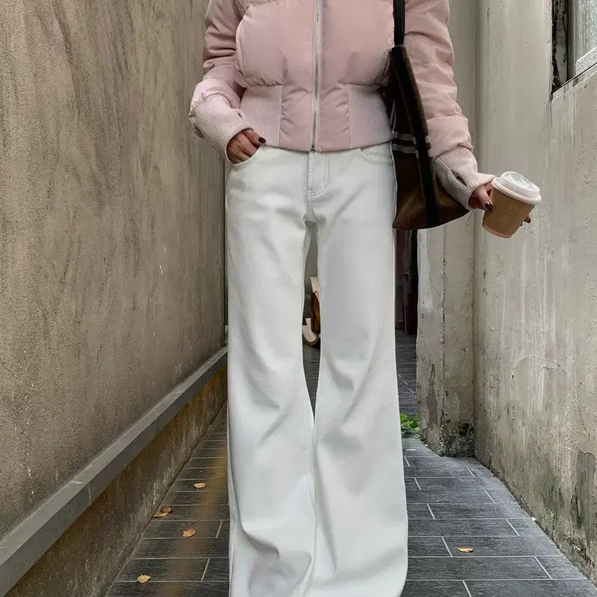 [BUNJANG] Bootcut Stretch Pants / 기모 부츠컷 스판 바지