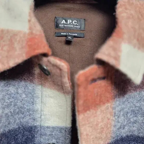 [BUNJANG] A.P.C. Check Wool Shirt Jacket / A.P.C. 체크 울 셔츠 자켓