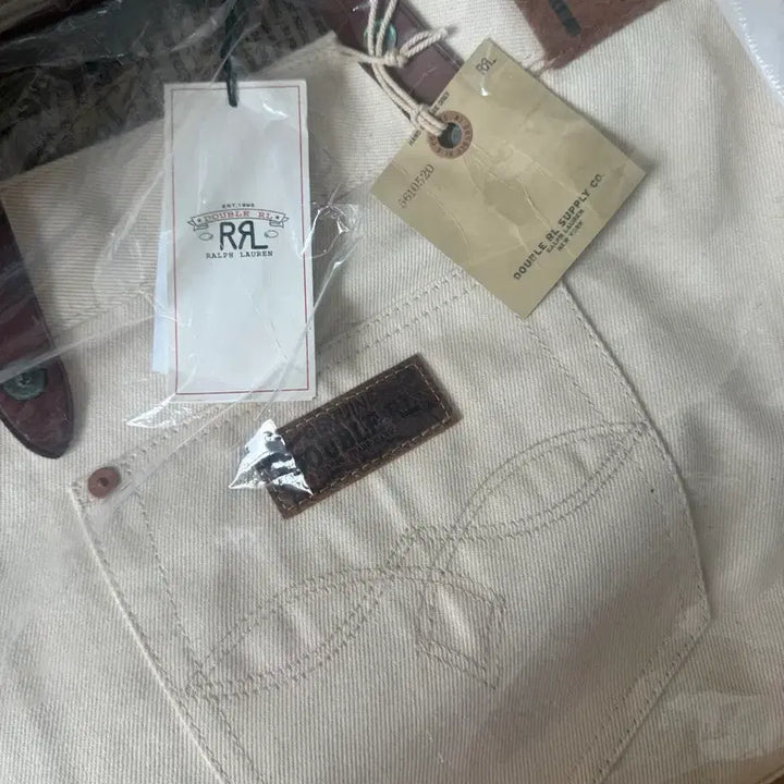 [BUNJANG] RRL Leather Dream Twill Tote Bag / rrl 레더 드림 트윌 토트백