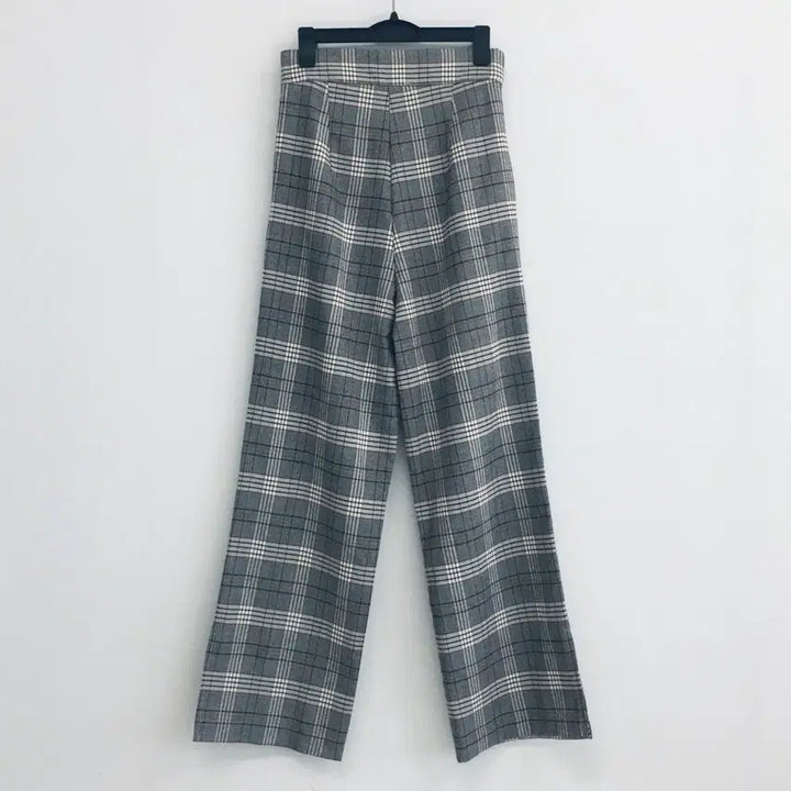 [BUNJANG] Checkered Slacks / 회색 체크 슬랙스
