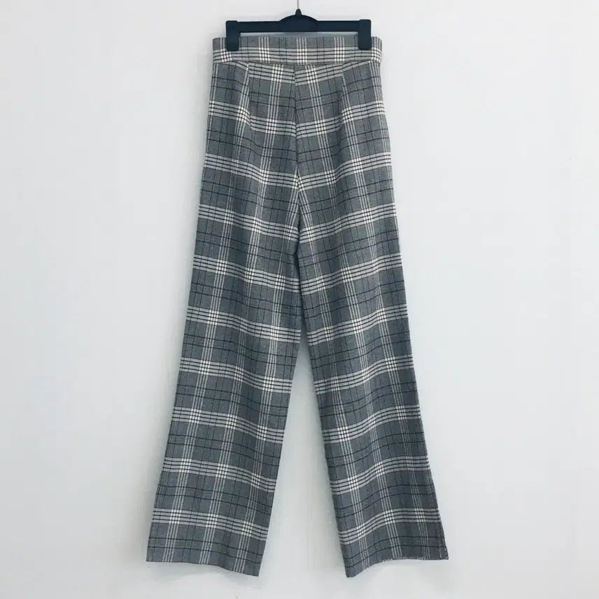 [BUNJANG] Checkered Slacks / 회색 체크 슬랙스